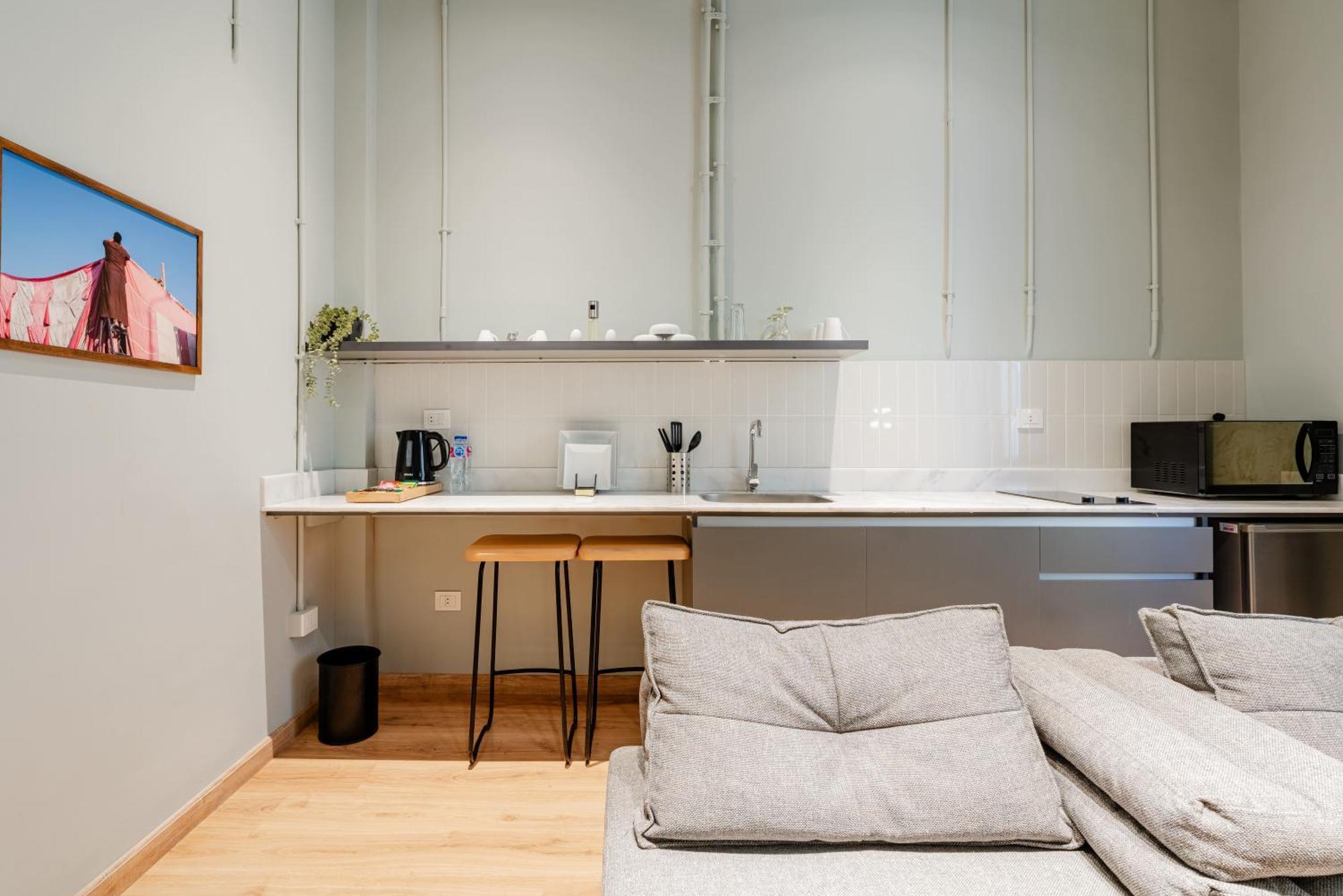 Grey L Studio Apartments Downtown Alexandria Menasce House Exteriör bild